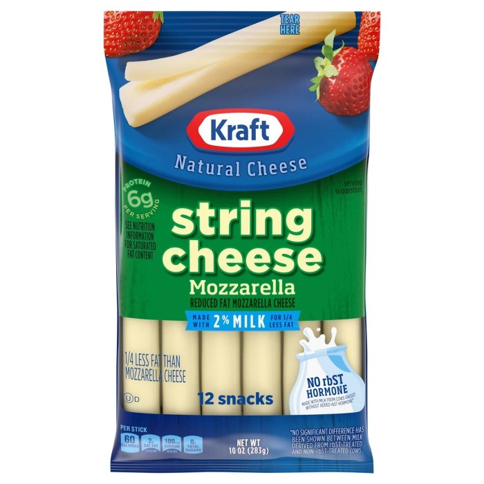 Low fat string cheese nutrition