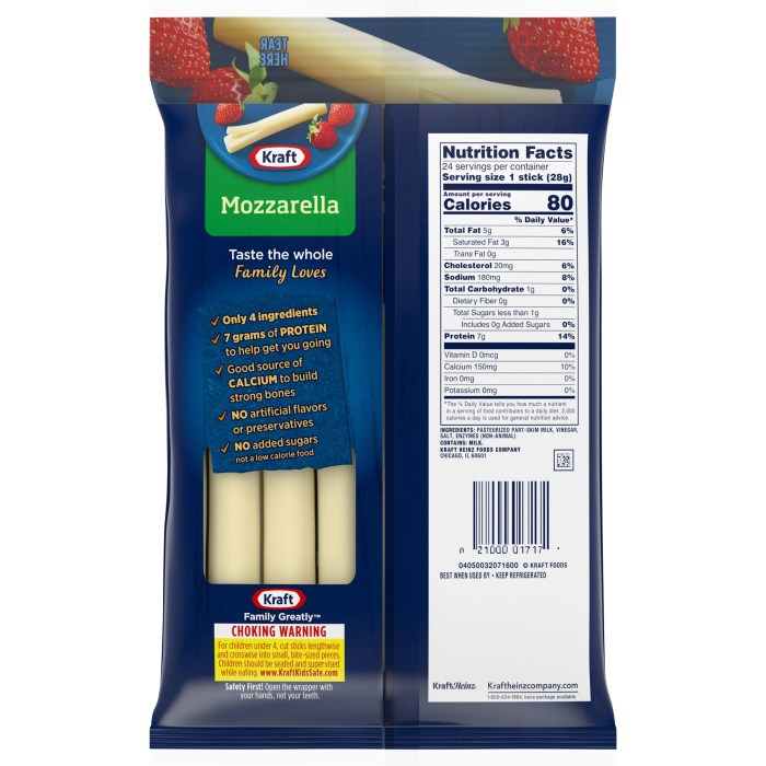 Low fat mozzarella cheese nutrition