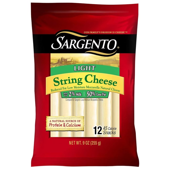 Cheese string mozzarella kraft nutrition facts