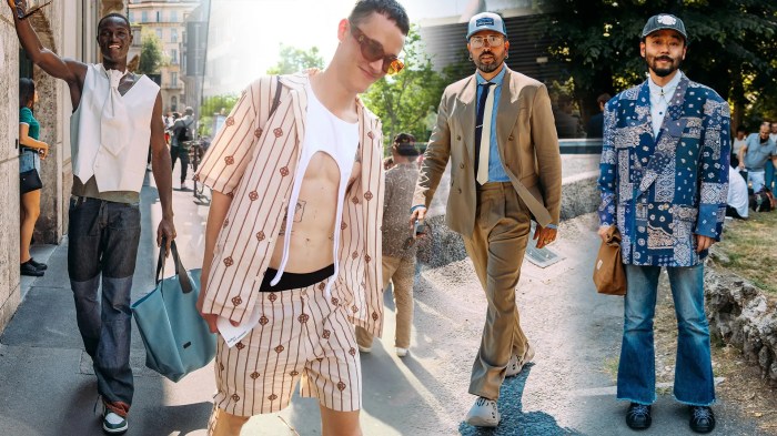 Different men's fashion styles