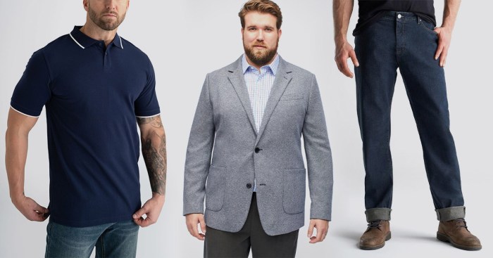 Fashionable big men's clothing