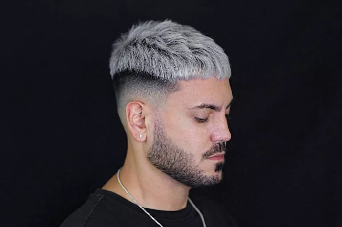 Grey hair mens fashion